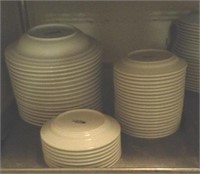 20 med, 8 small, 17 large dishes