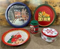 Christmas Trays / Storage Tins