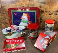 Assortment of Gift Boxes / Tins / Tray / etc.