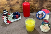 Assorted Candles & Holders