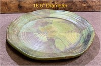 Large Clay Pottery Platter