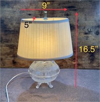 Glass Base Table Lamp