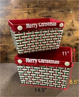 2 "Merry Christmas" Baskets