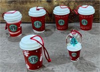 Assortment of Starbucks Ornaments
