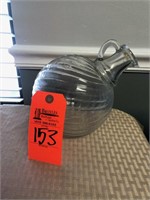 Crystal depression glass water pitcher