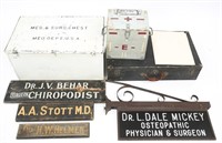 MEDICAL SURGICAL SIGNS INSTRUMENTS TRUNKS
