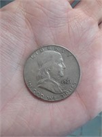1961 FRANKLIN HALF DOLLAR COIN