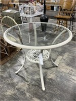 Glasstop Cast Iron Table