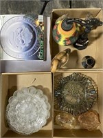 4 Boxes of Glassware - Wildlife Decor, Christmas