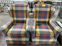 Pair of Plaid Chairs