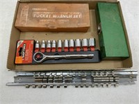 Oxwall & Shop Force Socket Wrench Sets with Holder