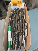 Straight shank drill bits: assorted sizes 47/64 -