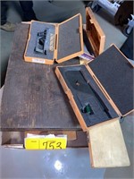 Lot Empty micrometer boxes