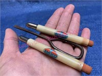 (2) old Amoco pencils & screwdriver