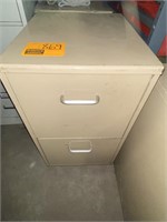 2 Drawer File Cabinet with Office Supplies