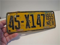 1955 Nebraska Trailor Plate 45X147