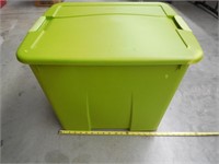 Green Storage Tote Sterilite 20 Gallon, Latch Lid
