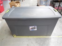 Large Gray Sterilite Tote, 45 Gallon w/Wheels