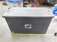 Large Gray Sterilite Tote, 45 Gallon w/Wheels