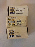 3 BOXES OF WINCHESTER SUPER X 22 MAGNUM