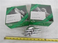 (2) 2-Pk Halogen Lamps/Light, Chrome, 4 Total