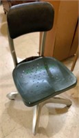 Vintage military office chair, with a metal