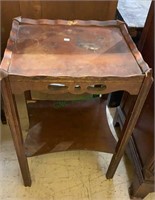 Two shelf side table, vintage 1940s, needs to be