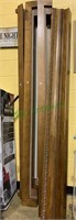 Four large 90 inch long  wood window valances,