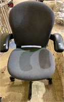 Extra padded office chair, one caster wheels,