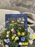 Flower Wall Hanging Decor with Mirrors