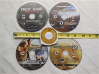 (4) Playstation 3 Game Discs & PSP Game