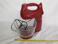 Hamilton Beach Hand/Stand Mixer Combo, Red