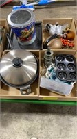 4 Boxes of Cookware - Cookie Sheets, Muffin Tins