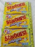 3- 14oz. Starburst Sour Jellybeans Best By: 10/20