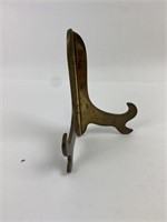 Antique Solid Brass Photo / Plate Stand