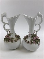 Porcelain Rose Vases
