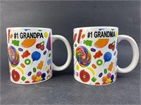 #1 Grandma and Grandpa Mugs