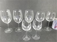 7 verres sur pied 2 formats Reidel