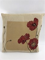 17"x17" Flower Accent Pillow