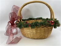 Large Christmas Holiday Basket