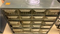 Metal 24-Drawer Organizer Storage W/Hardware/Misc