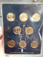 8 GOLD PRESIDENT $1 COINS