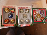 3 Small Packages of Vintage Xmas Ornaments