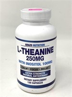 L-theanine 250mg 120 capsules...best by 10/2020