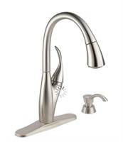 Delta Berkley Pulldown Kitchen Faucet and Soap