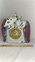 Porcelain Peacock Clock