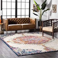 Maranda Vintage Medallion Multi 8 ft. x 10 ft. Rug