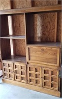 Large Wood Shelf Cabinet