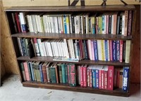 Wood Bookshelf Full Of Misc Books