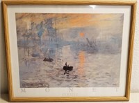 "Sunrise" By Monet Framed Print 17" x 21"